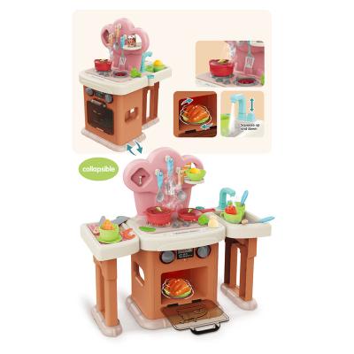 China Contemporary Plastic Playset Toy Accessories Set Pretend Kids Kitchen Play Kitchen Colorful Plastic Chef Play Toys for sale