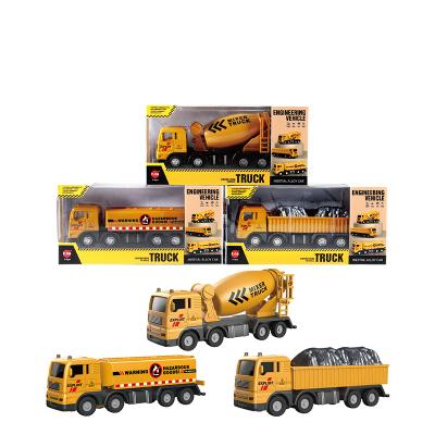 China Friction Toy 1:55 Scale Diecast Metal Alloy Fuel Tank Car Truck Mixer Soil 3-5 Boys Toys Diecast Toy Cars for sale