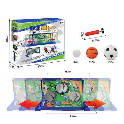 China Rechargeable Movable Rechargeable Mobile Soccer Net For Kids Sport Toys With 3 Ball for sale