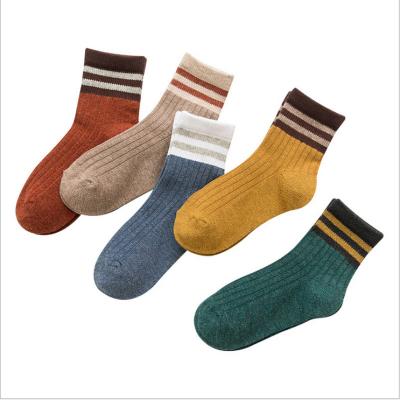 China Hangzhou Antibacterial Import Striped Bear Children's Socks T 6 Pairs Sporty Women's Running Socks for sale