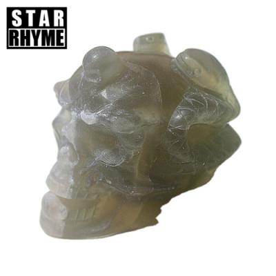 China High Quality China 8cm Fluorite Snake and Healing Crystal Stones Skulls Carvings Home Accessories for sale