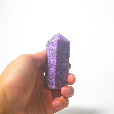 China China wholesale natural high quality healing stones dragonshard point wand purple tower for healing china for sale