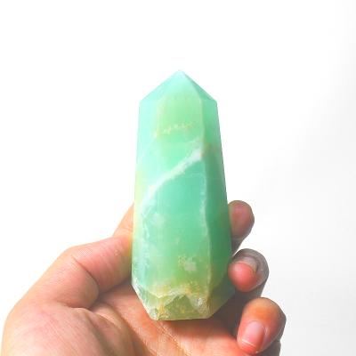 China China Wholesale Natural Beautiful Caribbean Calcite Point Obelisk Sky Quartz Crystal Stone Blue Tower For Home Decoration for sale