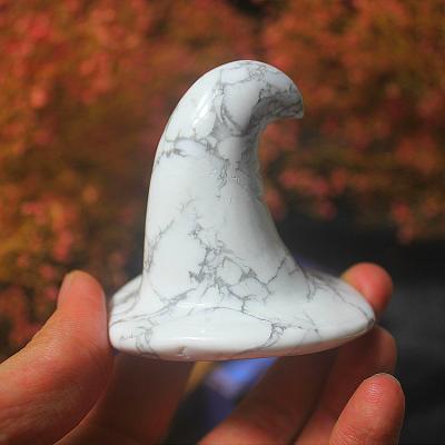 China China Wholesale Natural High Quality Howlite Aura Crystal Halloween Carvings Halloween Soveniers Gift for sale