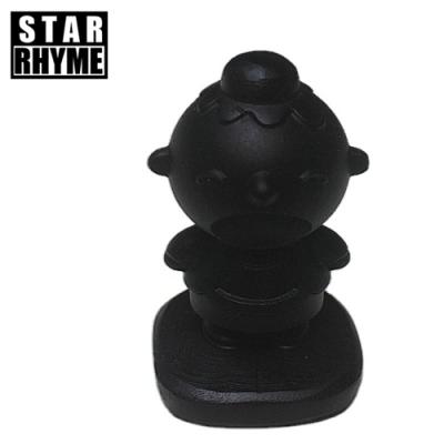 China China Wholesale Natural High Quality Obsidian Customizable Carving Opens Cartoon Figure Crystals Healing Stones Soveniers Gift for sale