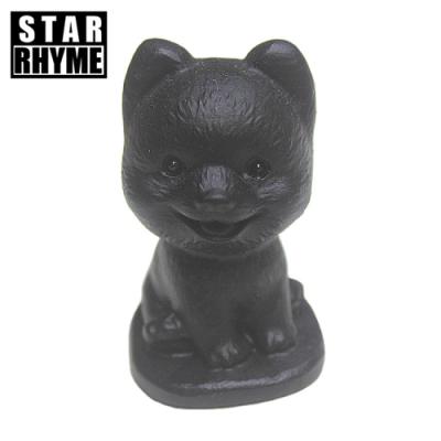 China China Cute Trinkets, Obsidian Carved Akita Inu Beautifully Decorated Healing Stone For Sale for sale