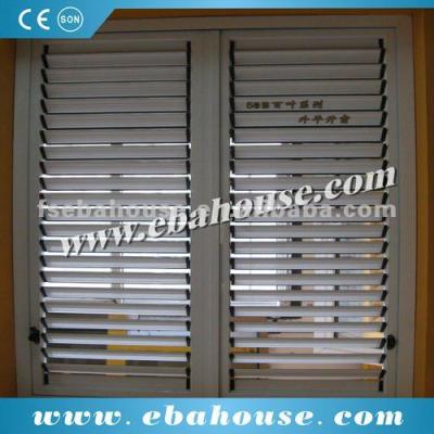 China swing shutter opening window CE aluminum air sunshading ventilation window for sale