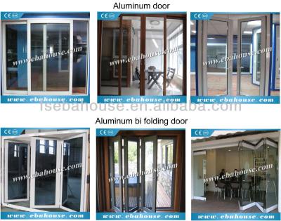 China Heat and sound insulation; long term use folding door aluminum exterior glass base track designs aluminum door grill design for sale