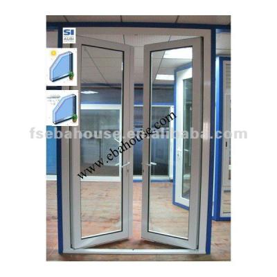 China CE Designer Swing Door Thermal Double Leaf Aluminum Door Swing Cut Out Swing Door for sale