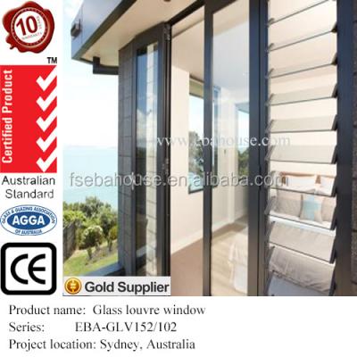 China ALTAIR Aluminum Glass Awning Windows AS1288 AS2208 AS2047 Breezway Vertical Aluminum Alloy Awning Jalousie Window for sale