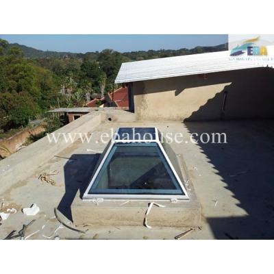 China thermal break decorating large aluminum windows/aluminum fixed glass skylight/skylight roof window for sale