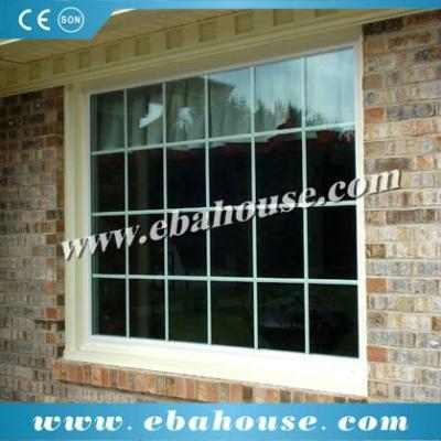 China Double Glass Thermal Break House Window Grill Aluminum Fixed Design for sale