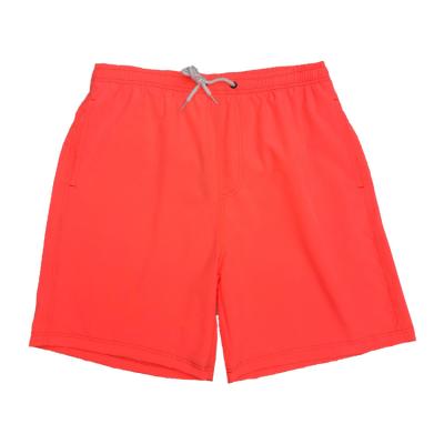 China Fashion Simple Solid Windproof Solid Men's Breathable 4-Way Drawstring Stretch Color Boardshorts Men's Shorts for sale