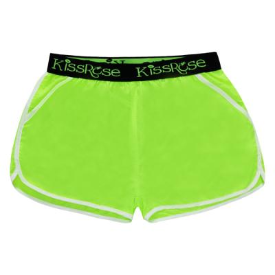 China Luminous Swim Trunk Windproof Fitness Women Waistband Solid Color Ladies Boardshorts for sale