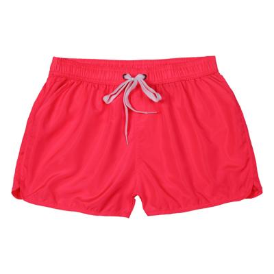 China Factory Polyester Breathable Women Summer Hawaiian Simple Solid Surf Windproof Beach Shorts for sale