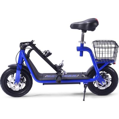 China 2023 Unisex US Eu Warehouse Big Two Wheels Off Road Mobility E Scooter Foldable Electrico 350w 500w 36v Adult Electric Scooters for sale