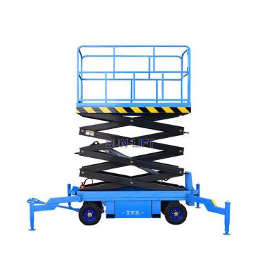 China China Factory Hotels Mobile Hydraulic Lift Indoor Electric Scissor Man Lift Scissor Lift Indoor Electric Towable Platform Raise One for sale