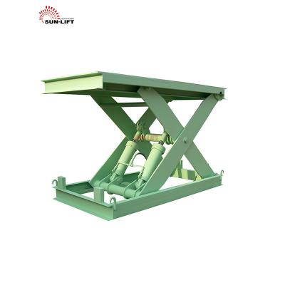 China Load Cargo in Electric Hydraulic Lift Table 1000kg 3000kg 4000kg Small Fixed High Lift Workshop Scissor Vertical Goods Lift for Warehouse for sale