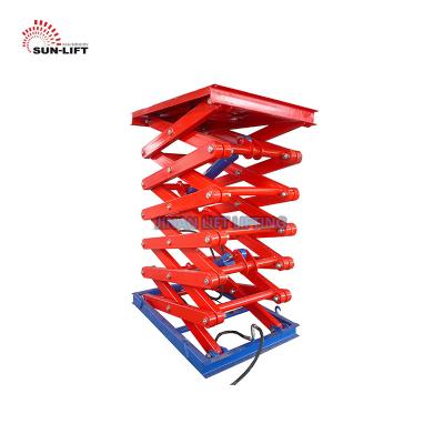 China Load Cargo in China Factory Warehouse Workshop Fixed Hydraulic Electric Cargo Lift Table Electric Scissor Lift Platform 1ton-20ton with CE for sale