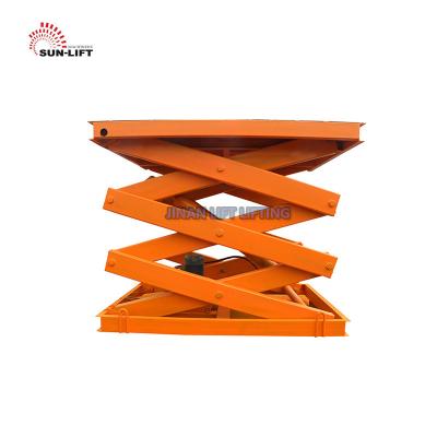 China Load Cargo In Workshop Warehouse China Factory Hydraulic Scissor Elevated Work Platform Fixed Material Heavy Duty Lifting Equipment For Cargo With CE for sale