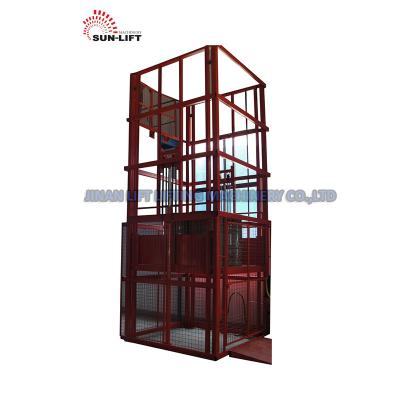 China Hotels Factory Selling Guide Railway Freight Elevator Stationary Cargo Lift Grade Electric Industrial Products Lift For Warehouse With CE for sale