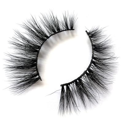 China Eyelash Lashbox 3D Natural Soft Plastic Nature Lashes Mink Eyelashes Custom Lashbox Packaging criss-cross with your logo for sale