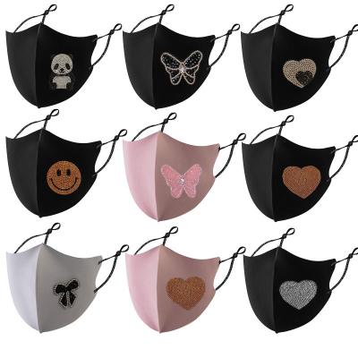 China Custom Washable Fashion Low Moq Eco-friendly Cotton Logo Reusable Dust Proof Maskes 4 Layers Facemask With Filter for sale