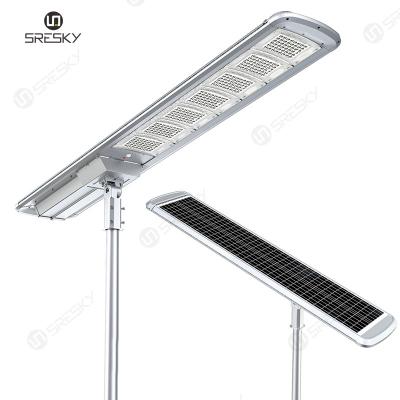 China 10 Cloudy Days Still Lighting SRESKY New Design Integrated All In One Solar Led Street Light 20W 40W 60W 100W for sale