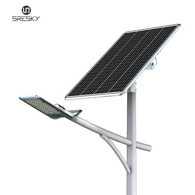 China ROAD SRESKY Latest Design Outdoor Remote Control Smart 60w Led Solar Street Light For Highway for sale