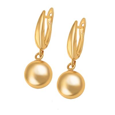 China 98933 CLASSICS xuping 2019 fashion earring 24k gold jewelry pearl style ball dangle earrings for sale