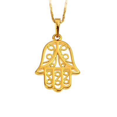 China CLASSIC Xuping 24K Gold Plating Jewelry, Religious Pendant Charms, Fatima Pendant Cheap Price Hand for sale