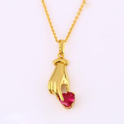 China Creative CLASSIC 31605 Xuping 24k Fashion Zircon Gold Plated Dubai Gold Pendant Jewelry for sale