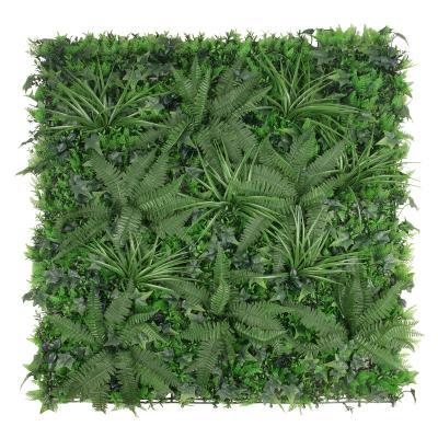 China Art Decor Wholesale Plastic Artificial Boxwood Wall Topiary Green Grass Panel for Home Decoration for sale