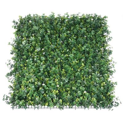 China Art Decor Wholesale Foliage Boxwood Hedge Wall Hanging Fake Plant Grass Artificial Green Wall For Garden Decoration for sale