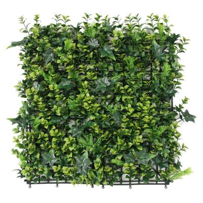 China Eco-friendly Wholesale Green Artificial Boxwood Plant Hedge Topiary Plant Wall For Vertical Garden Home Decoration for sale