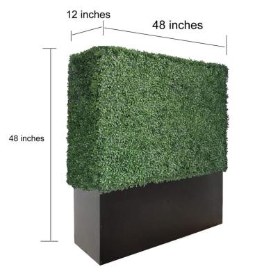 China Customized Eco-friendly Artificial Boxwood Panel Decoration Outdoor , Protect Privacy Landscaping Artificial Boxwood Panel Wall for sale