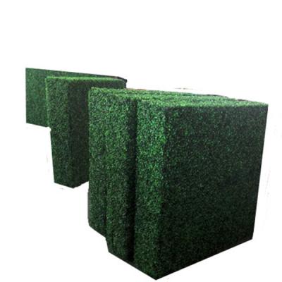 China Lasting beauty and good quality. Real touch and real artificial grass wall hedge plastic plant faux boxwood panels artificial greenery look mats for garden decoration for sale