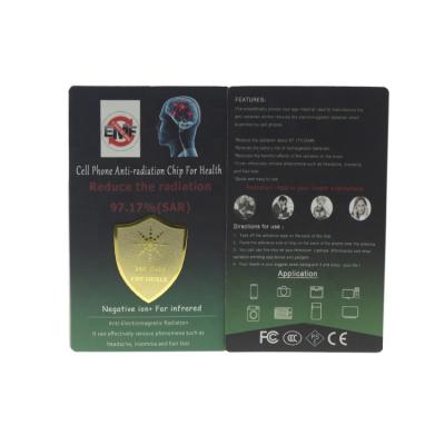 China 24k Metal Radiation Sticker Mobile Phone Radiation Protection Quantun Radiation Shield Shielding Chip for sale