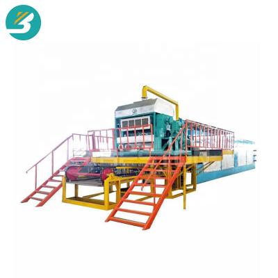 China Factory Beston Small Egg Paper Tray Making Machine Egg Carton Production Line With Drying System for sale