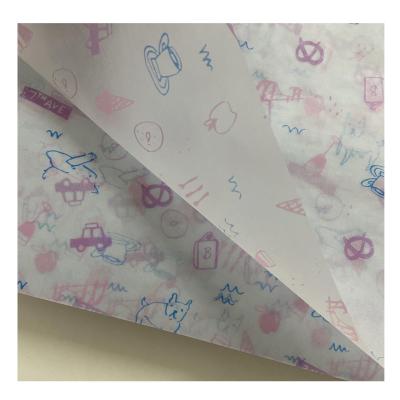 China Biodegradable printed recyclable pokadot tissue paper sheets for packaging for sale