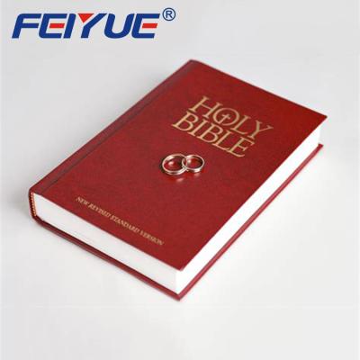 China paper & Cheap Cardboard Photo Book Printing Custom Leather Hardcover Book Holy Bible Book Printing for sale