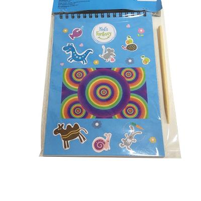 China China Children Scraping Paper Art Paper Drawing Painting Magic Scratch With Pen for sale