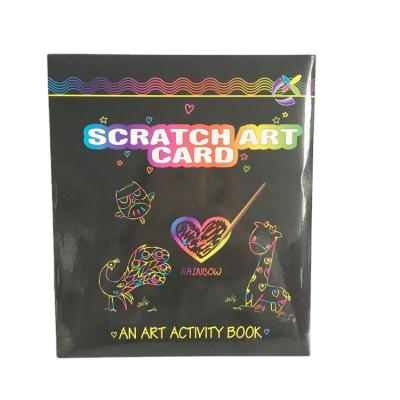 China China DIY Kids Scratch Art Paper Rainbow Scratch Paper for sale