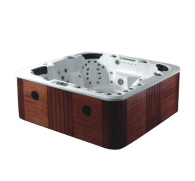 China Free CBM 5507 Jet Acrylic Square Hot Tub with Ozonator Bathtubs Outdoor Spa for sale