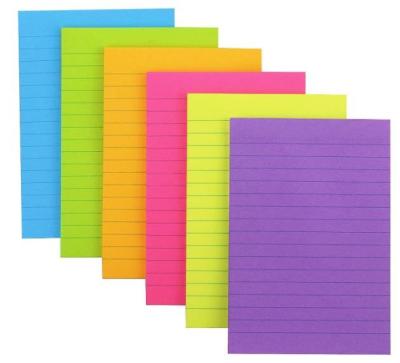 China Self Adhesive Writing Custom Sticky Notes Memo Pad For Students Office for sale