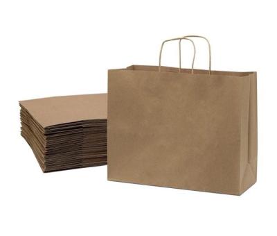 China Disposable Promotion Printed Paper Bag For Packing Custom Size Kraft Paper for sale