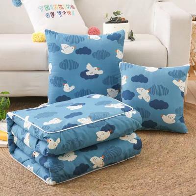 China Multi-Function Promotion Pillow Cover Case Travel Blanket Pillows Set With Zipper for sale