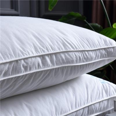 China Luxury premium white 5 star hotel used neck down-proof fabric home down alternative filled pillows for sale