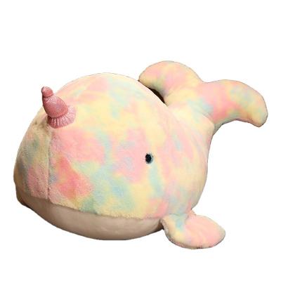 China Plush Doll Product Whale plush toy stuffed animals toys one-horned whale plush custom cute whale doll decor gift for sale