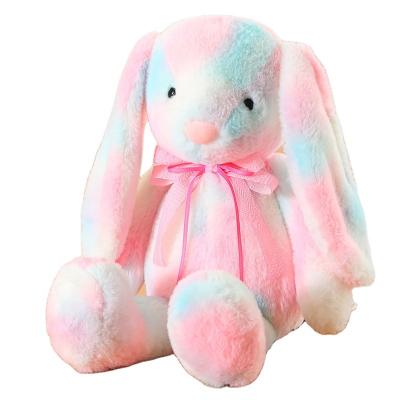 China Cute Fun Rabbit plush long ear plush rabbit stuffed toy plush bunny rabbit multi-colour plusies gift for sale